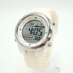 Relic by Fossil White Digital Watch 42mm Alarm Chrono Silicone w New Battery